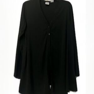 Take9 Dark Gray Women's Button Down Maternity Cardi, XL